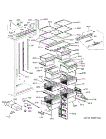 Shelves & Drawers parts for Ge Refrigerator ZIRS360NHALH from AppliancePartsPros.com