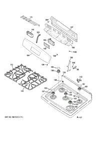 Control Panel & Cooktop parts for Ge Range JGBS64DEF1BB from AppliancePartsPros.com