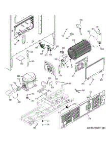 Machine Compartment parts for Ge Refrigerator GFE26GSHBSS from AppliancePartsPros.com