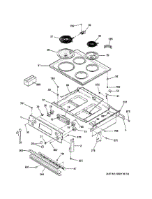 Control Panel & Cooktop parts for Ge Range JM250DF1BB from AppliancePartsPros.com