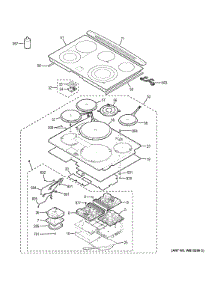 Cooktop parts for Ge Range PHS920SF1SS from AppliancePartsPros.com