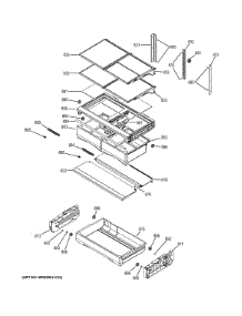 Fresh Food Shelves parts for Ge Refrigerator GFE26GMHBES from AppliancePartsPros.com