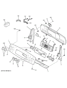 Control Panel parts for Ge Range JB745DF1WW from AppliancePartsPros.com