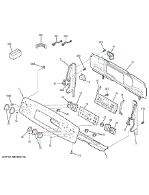 Control Panel parts for Ge Range JB740SF1SS from AppliancePartsPros.com