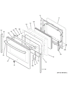 Lower Door parts for Ge Range PS950SF1SS from AppliancePartsPros.com