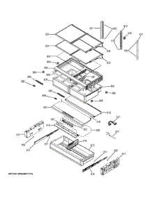 Fresh Food Shelves parts for Ge Refrigerator CWE23SSHBSS from AppliancePartsPros.com