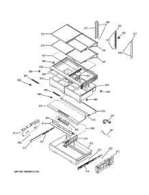 Fresh Food Shelves parts for Ge Refrigerator PFE28RSHCSS from AppliancePartsPros.com
