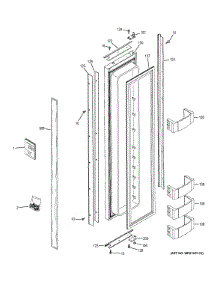 Freezer Door parts for Ge Refrigerator ZIS420NHA from AppliancePartsPros.com