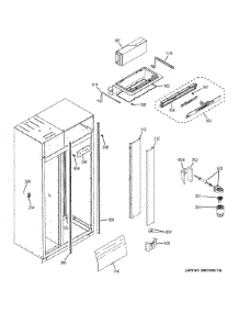 Fresh Food Section parts for Ge Refrigerator ZISS480NHASS from AppliancePartsPros.com