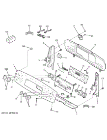 Control Panel parts for Ge Range PB930DF1BB from AppliancePartsPros.com