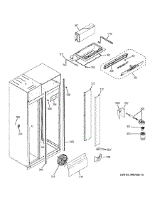 Fresh Food Section parts for Ge Refrigerator ZISS360DHASS from AppliancePartsPros.com
