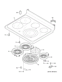 Cooktop parts for Ge Range PCB950SF1SS from AppliancePartsPros.com