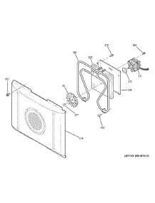 Convection Fan parts for Ge Range PB930SF1SS from AppliancePartsPros.com