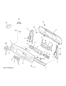 Control Panel parts for Ge Range JB650EF1ES from AppliancePartsPros.com