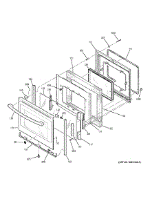 Door parts for Ge Range JB640SF1SS from AppliancePartsPros.com