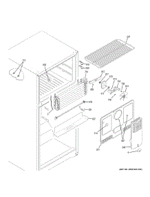 Freezer Section parts for Ge Refrigerator GTE18GMHBRES from AppliancePartsPros.com