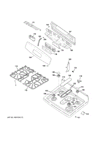 Control Panel & Cooktop parts for Ge Range JGB650SEF3SS from AppliancePartsPros.com