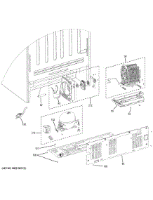 Machine Compartment parts for Ge Refrigerator GTE21GTHBWW from AppliancePartsPros.com