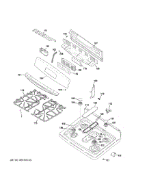 Control Panel & Cooktop parts for Ge Range JGB650EEF2ES from AppliancePartsPros.com