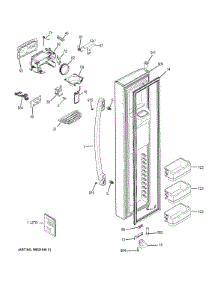 Freezer Door parts for Ge Refrigerator PSE29KSECCSS from AppliancePartsPros.com