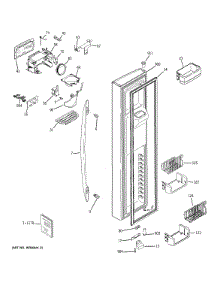 Freezer Door parts for Ge Refrigerator PSK27VGXBCSS from AppliancePartsPros.com