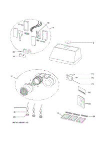 Range Hood parts for Ge Range Hood CV48SSL1SS from AppliancePartsPros.com