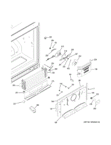 Freezer Section parts for Ge Refrigerator GBS20EGHBRBB from AppliancePartsPros.com