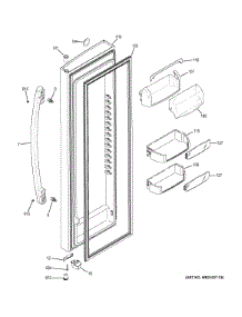Fresh Food Door parts for Ge Refrigerator GSS23HMHBCES from AppliancePartsPros.com