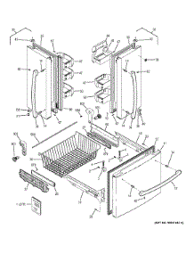 Doors parts for Ge Refrigerator GNS23GMHBFES from AppliancePartsPros.com