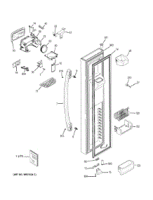 Freezer Door parts for Ge Refrigerator PZS23KSEEFSS from AppliancePartsPros.com