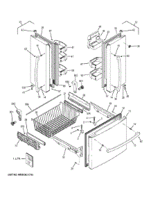 Doors parts for Ge Refrigerator GNS23GSHBFSS from AppliancePartsPros.com