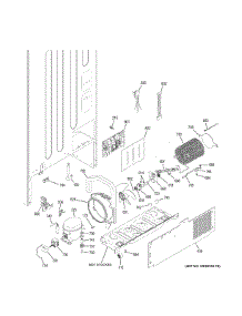 Machine Compartment parts for Ge Refrigerator GDE23GGHBRWW from AppliancePartsPros.com