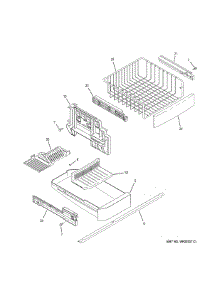 Freezer Shelves parts for Ge Refrigerator GDE23GGHBRWW from AppliancePartsPros.com