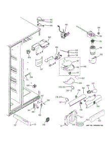 Fresh Food Section parts for Ge Refrigerator GSS23HSHBCSS from AppliancePartsPros.com