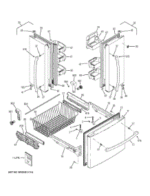 Doors parts for Ge Refrigerator GNS23GGHBFBB from AppliancePartsPros.com