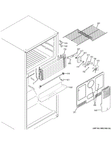 Freezer Section parts for Ge Refrigerator GIE18ETHERBB from AppliancePartsPros.com