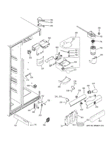 Fresh Food Section parts for Ge Refrigerator GSE25GGHBCWW from AppliancePartsPros.com