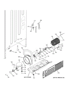 Machine Compartment parts for Ge Refrigerator ABE20EGHBRWS from AppliancePartsPros.com