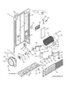 Machine Compartment parts for Ge Refrigerator GSE22ESHBSS from AppliancePartsPros.com