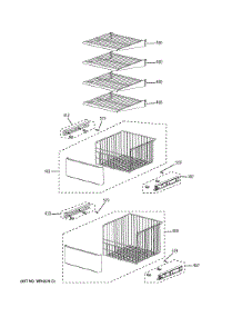 Freezer Shelves parts for Ge Refrigerator PSB42YSHASS from AppliancePartsPros.com