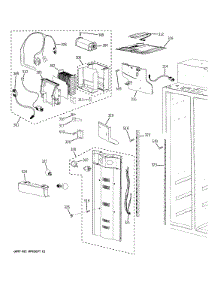 Freezer Section parts for Ge Refrigerator PSB42YSHASS from AppliancePartsPros.com