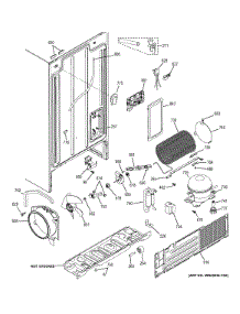 Machine Compartment parts for Ge Refrigerator GSS25ETHBBB from AppliancePartsPros.com