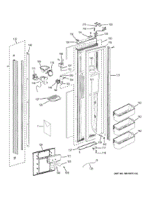 Freezer Door parts for Ge Refrigerator PSB42YPHASV from AppliancePartsPros.com