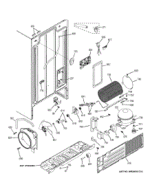 Machine Compartment parts for Ge Refrigerator GSE22ETHBCC from AppliancePartsPros.com