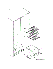 Freezer Shelves parts for Ge Refrigerator GSS20ETHBWW from AppliancePartsPros.com