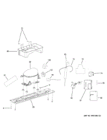 Machine Compartment parts for Ge Refrigerator GPS12FSHCSB from AppliancePartsPros.com
