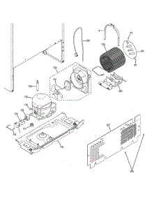 Machine Compartment parts for Ge Refrigerator GTE16DTHBRCC from AppliancePartsPros.com