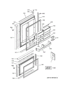 Doors parts for Ge Refrigerator ZICP360NXDLH from AppliancePartsPros.com