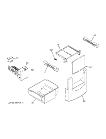 Ice Maker & Dispenser parts for Ge Refrigerator ZIS480NXD from AppliancePartsPros.com