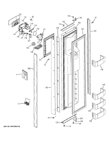 Freezer Door parts for Ge Refrigerator ZISB480DXC from AppliancePartsPros.com